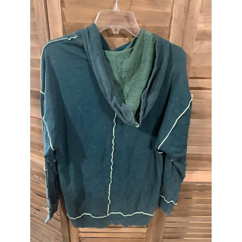 NWT Wild Fable Womens Comfy Hooded Top Size Small Green - Picture 2 of 4
